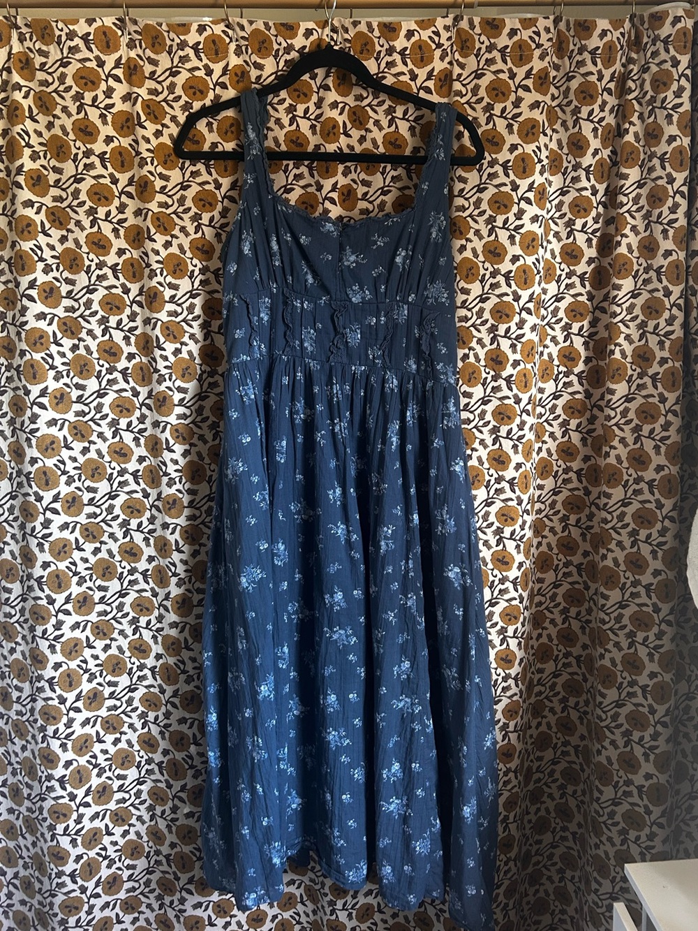 American Eagle Outfitters Blue Floral Maxi Dress